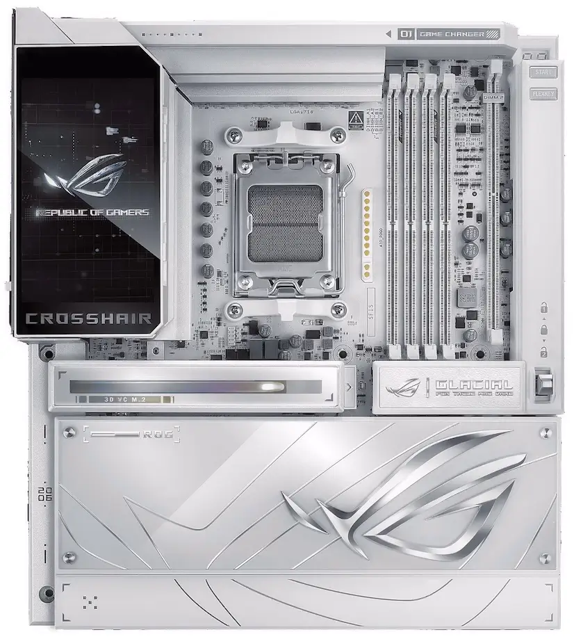Informático Vallecas - Montaje Placa Base ASUS ROG CROSSHAIR X870E GLACIAL Vallecas